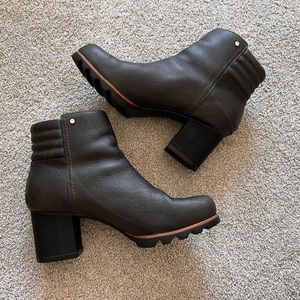 Sorel Black Ankle Boots